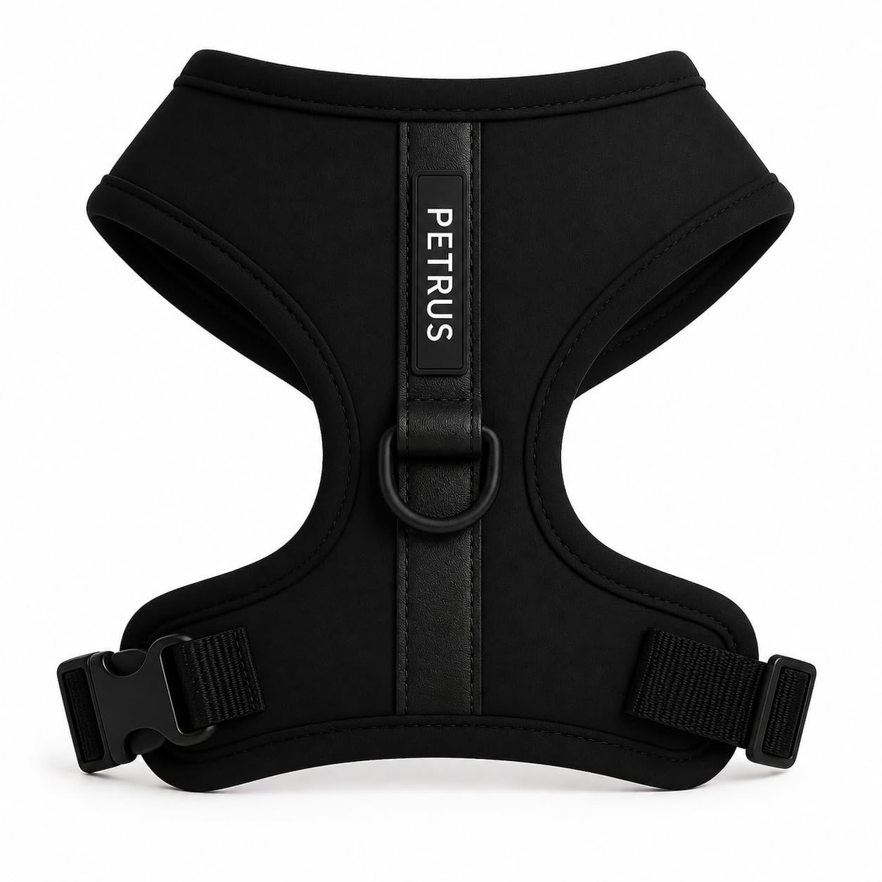 Premium No-Pull Dog Harness Soft Neoprene & Breathable Mesh Vest with Front & Back Clip D-Rings Adjustable Lightweight Walking Harness for Puppies, Small & Medium Dogs (Black, XS) โ image 1