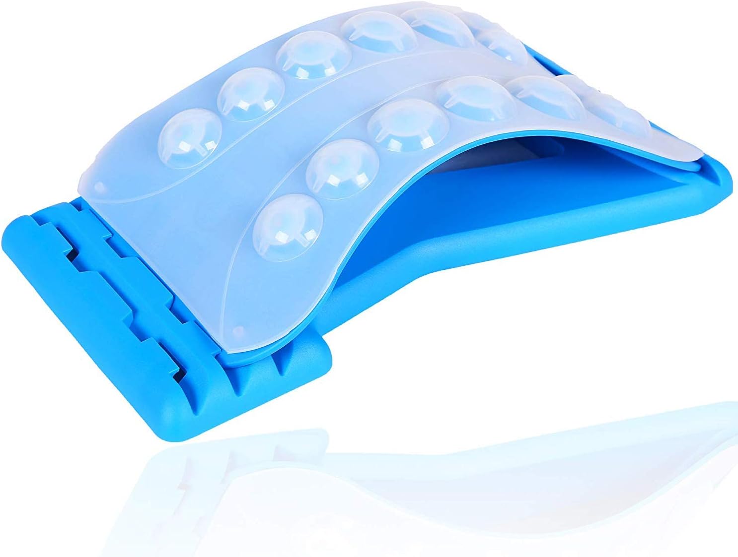 Top Back Stretcher + Comfy Silicon Cover - CHISOFT Lower Back Stretching Device Seen Doctors TV + Magnet Therapy, 3 Arched Levels Spine Stretcher, Lumbar Traction