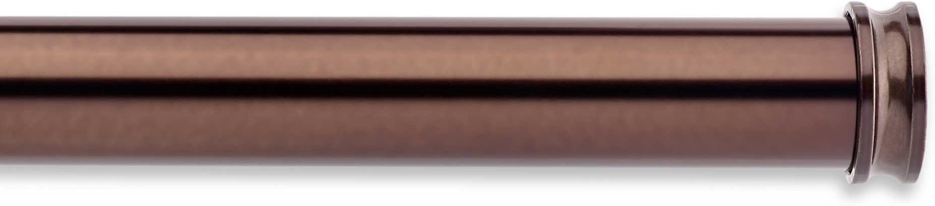 Cambria Single Drapery 1-1/8" dia Rod in Toffee Adjustable (44- to 88-Inch)