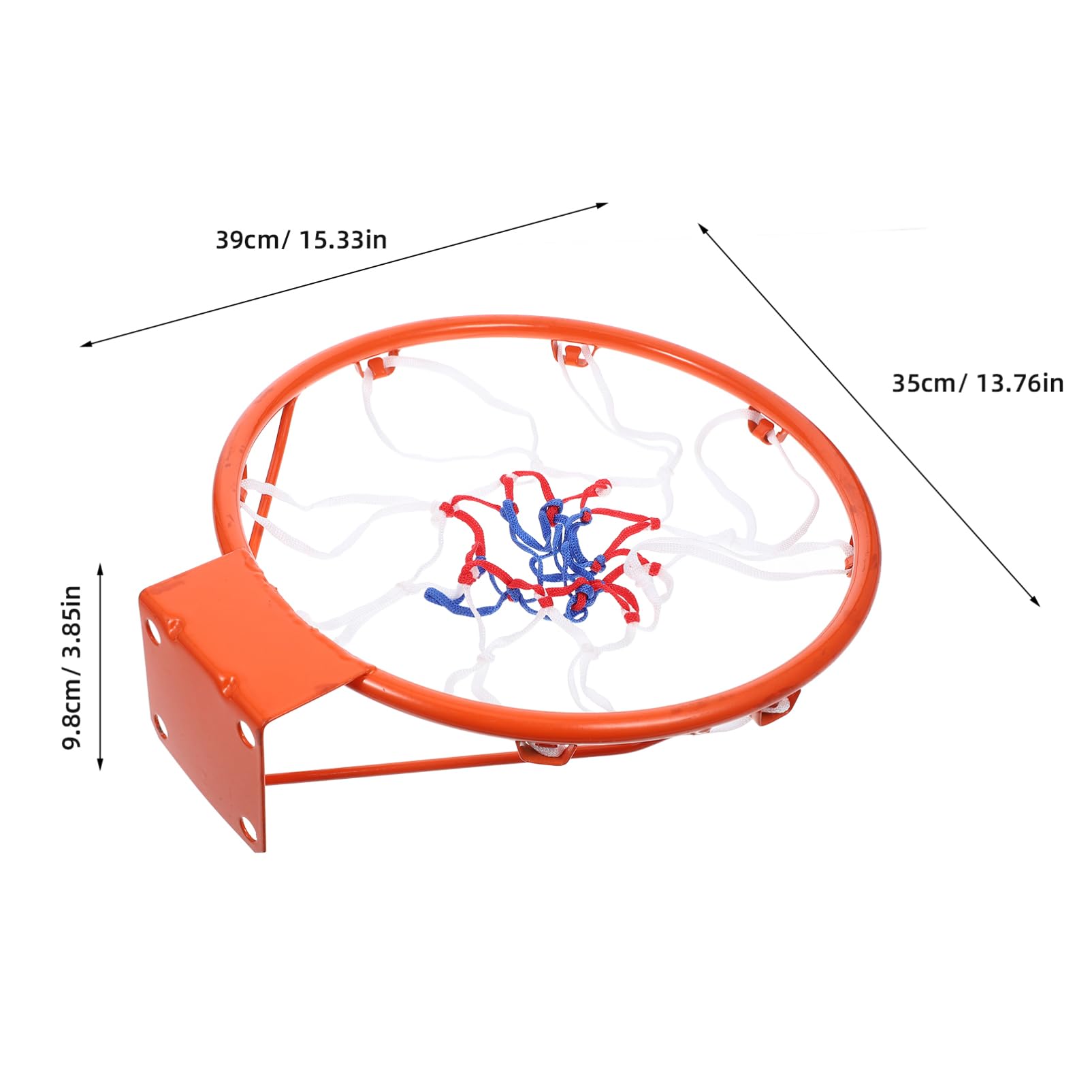 ifundom Leichter Basketballkorb aus Eisen zum Aufhängen Verstärkter Basketballrahmen für Jungenzimmer Indoor Kleiner Basketballkorb als Geschenk für Jungen