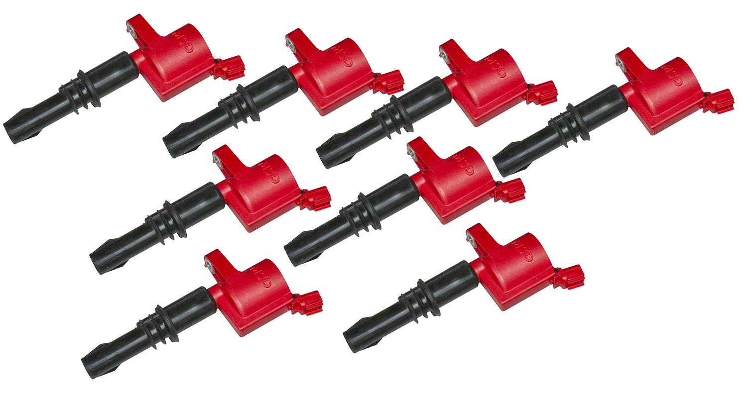 MSD 82438 Ignition Coils, Blaster Series, Red, 8-Pack