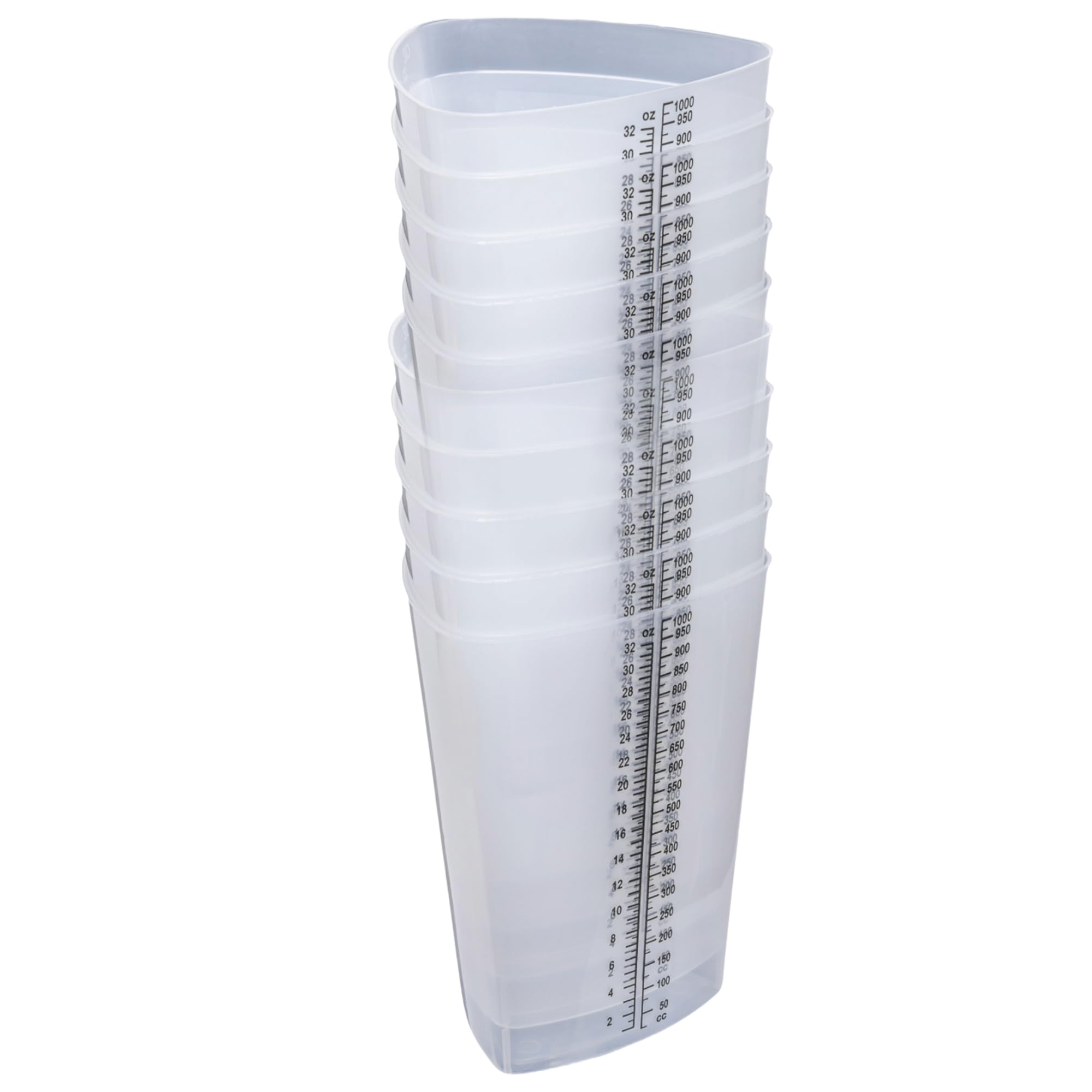 Container Specimen Triangular Snapklik.com : Plastic Graduated Triangular Intake Output Container 10 ...