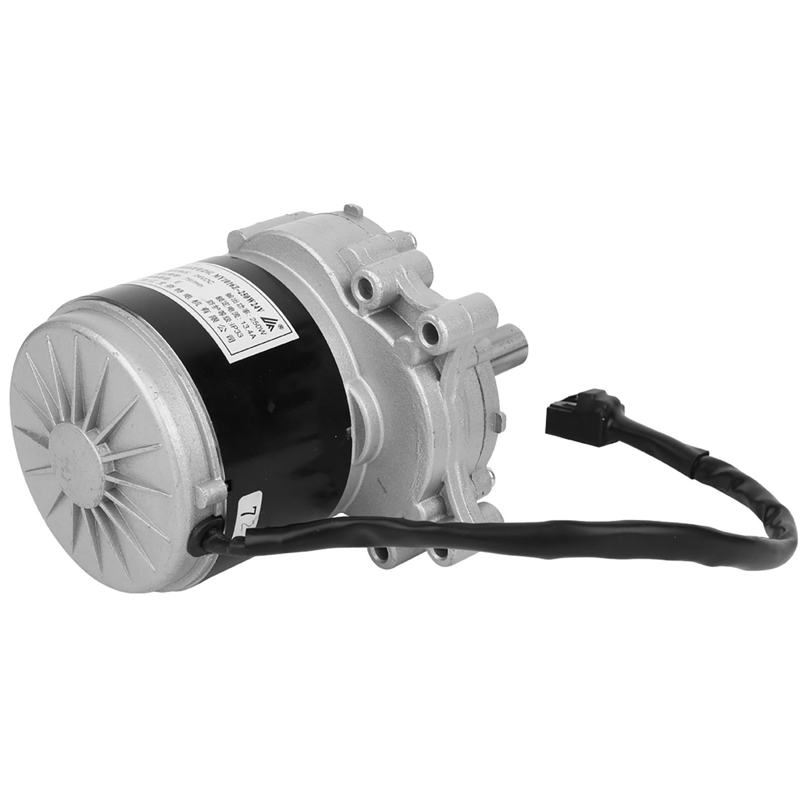 Focket Motor para Silla de Ruedas, 24 V, 250 W, 75 RPM, bajo Ruido, Alto par, Motor Eléctrico para Silla de Ruedas, de Engranaje de CC Cepillado con Alambre de Cobre, Aleación de Aluminio para