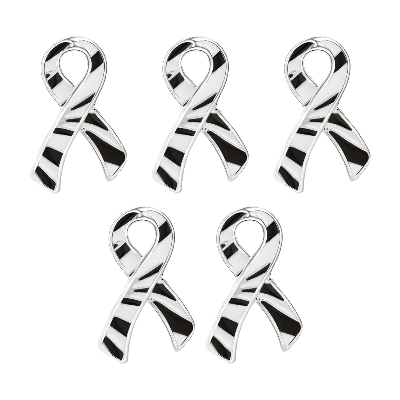 Ribbon Pins 1/5/25/100 for Cancer &amp; Disease Awareness - Various Causes - Bulk Quantities Available for Support Groups and Fundraising
