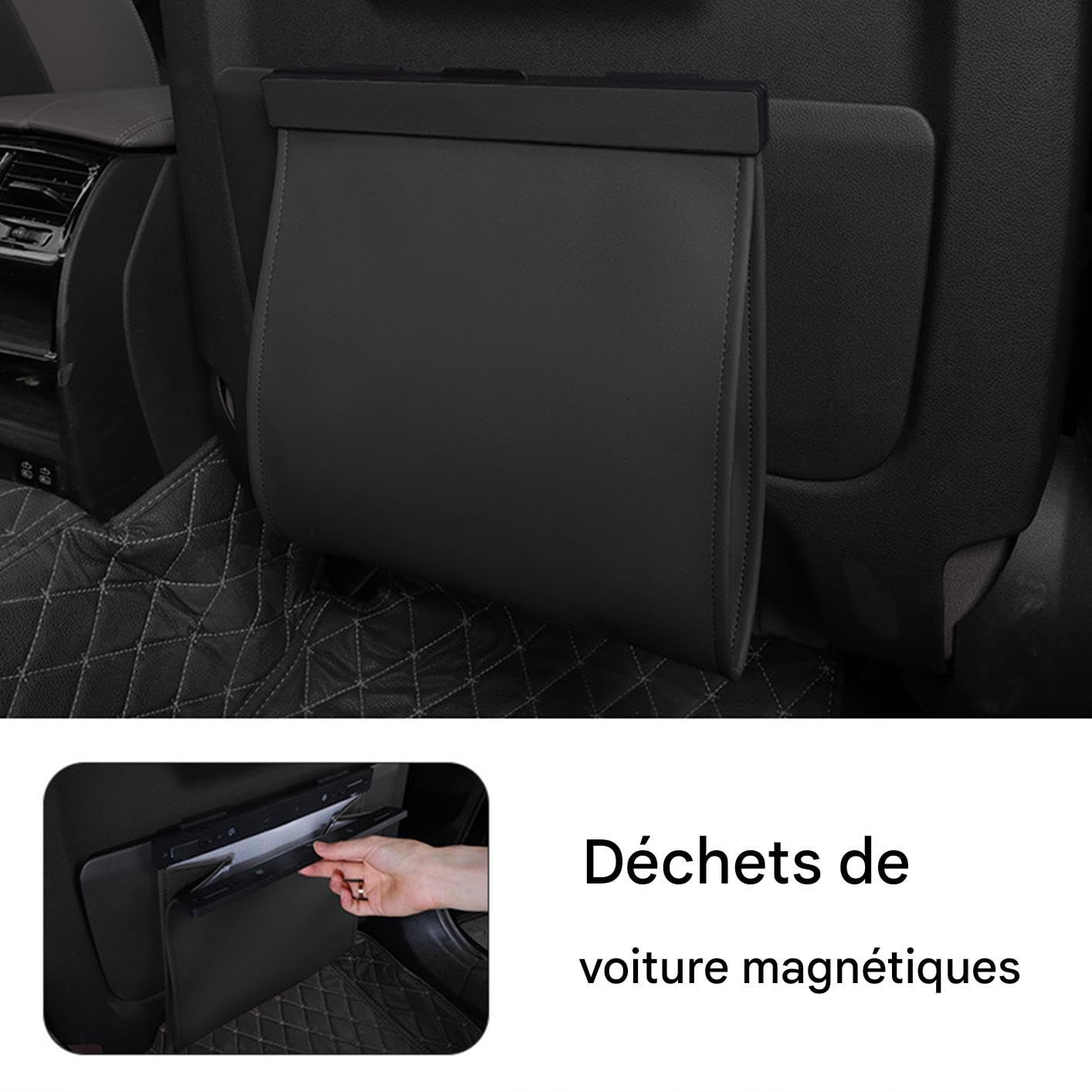 Müllbeutel für Auto | magnetisch, wasserdicht, auslaufsicher, Organizer für Autositze, Innenreinigung