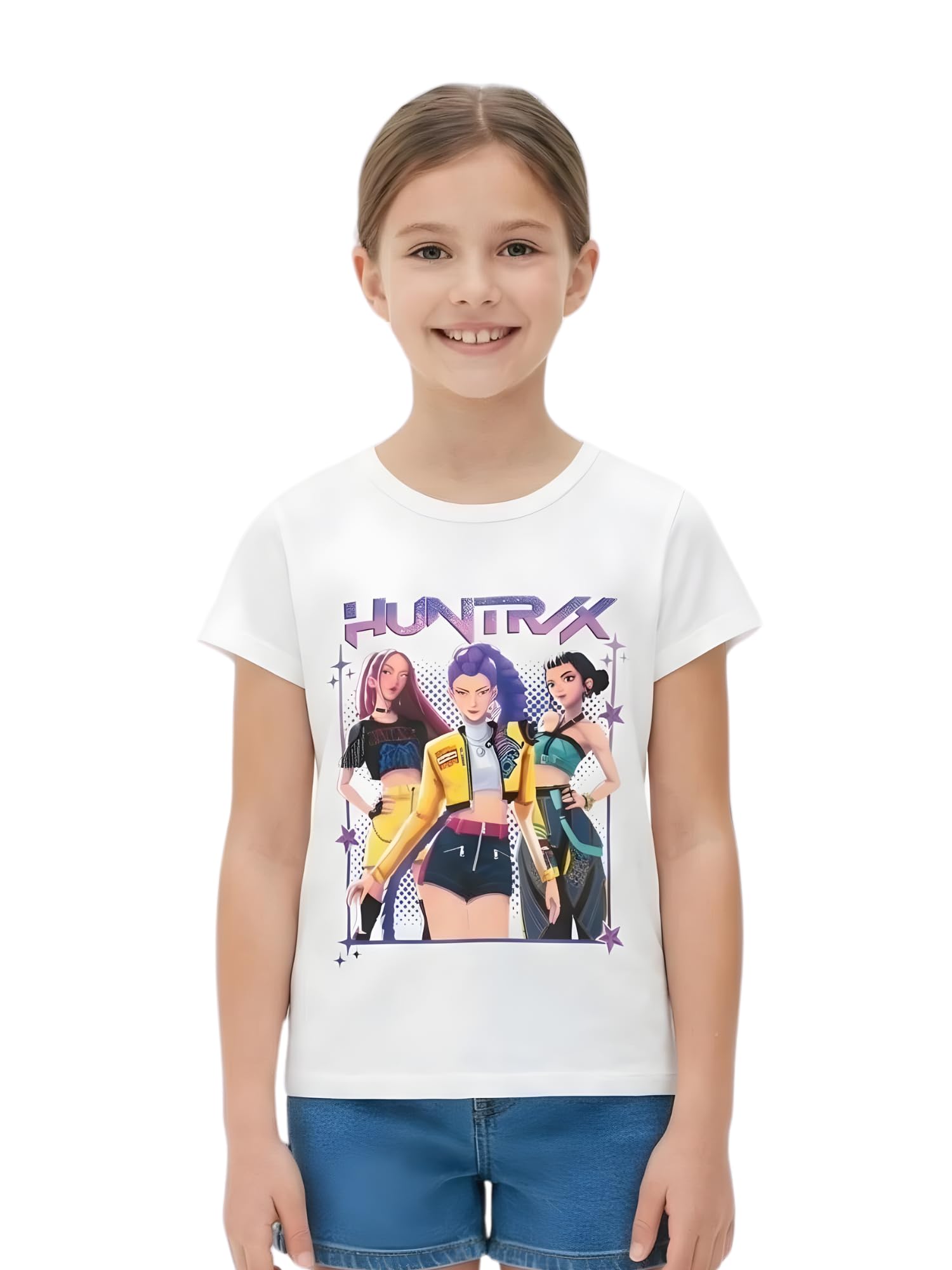 Vicyol S&D Camiseta K-Pop para Niños y Niñas. Camiseta de la Serie de Moda Huntrix. Camiseta de Las Guerreras de H. — view 12
