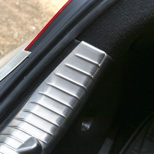 Miniatura 4 de YIWANG Para Mercedes Benz CLA Clase W117 200 220 CLA260 2015-2018 304 Inoxidable Parachoques Trasero Interior Umbral Placa Protector Cubierta