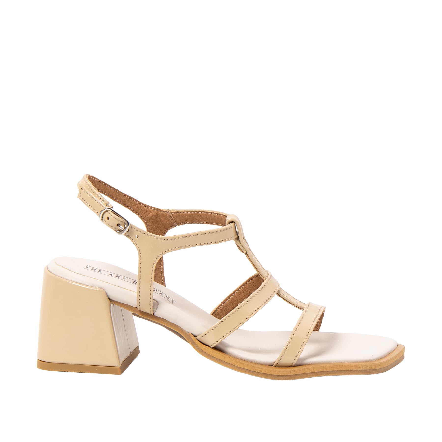 ART 2011 Verona Damen-Sandalen mit Absatz, Champagner, Größe 38