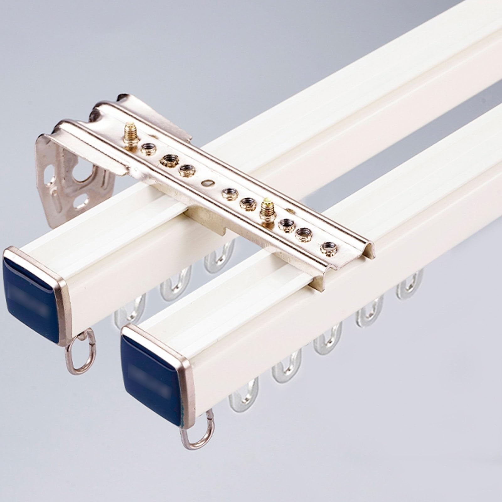 Diviseur de pièce en aluminium double pour balcon et terrasse fixation mur ou plafond