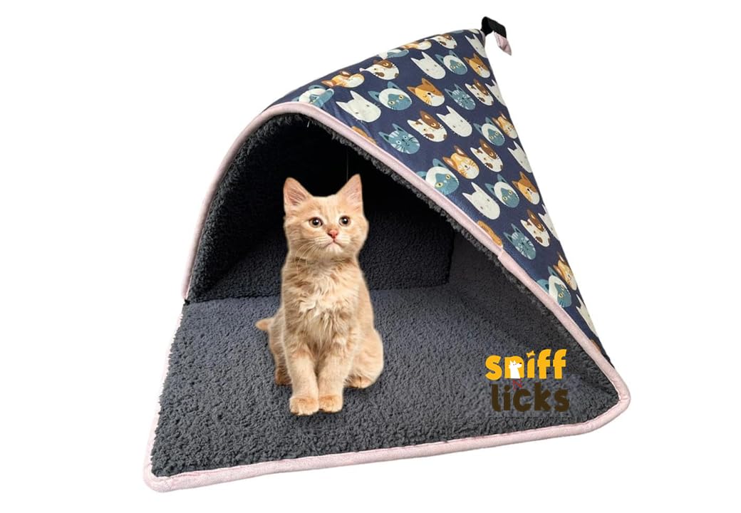 Sniff & Licks Kitty Hideout Soft Breathable Cat Sleeping House for Cat | Size- Medium - 39cm x 39cm