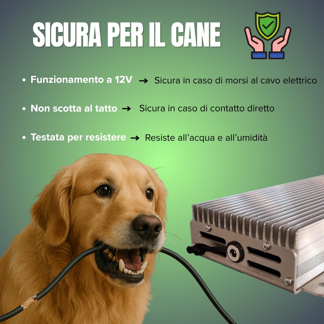 Stufetta per Cani – Riscaldamento per Cuccia e Box Esterni – Radiatore Elettrico in Alluminio a Basso Consumo per Animali – Diffusione Uniforme del Calore, Ideale per Cucce o Casette Esterne (30W)