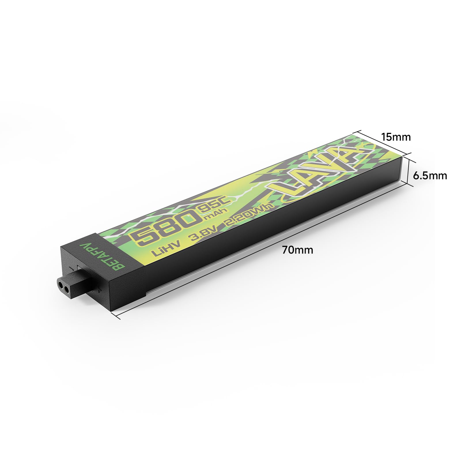 Amazon.com: BETAFPV 4pcs Lava II 1S 580mAh Battery 3.8V 95C LiHV