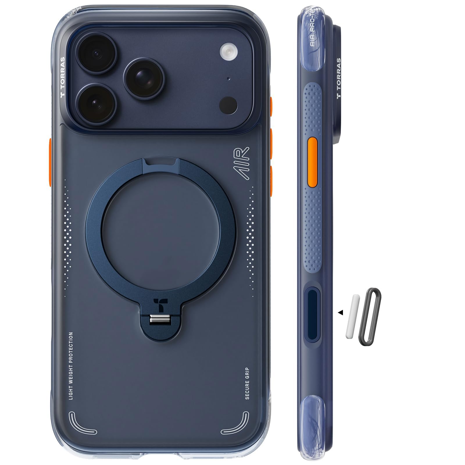 【Ostand Q3 Air】TORRAS iphone 17 pro ケース TORRAS Ostand Q3 Air for iPhone 17 Pro Case – Airbag Drop