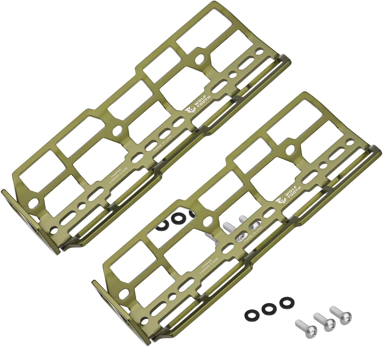 Wolf Tooth Morse Cargo Cage & Straps Bundle Durable Aluminum Bikepacking Gear for Bike Racks