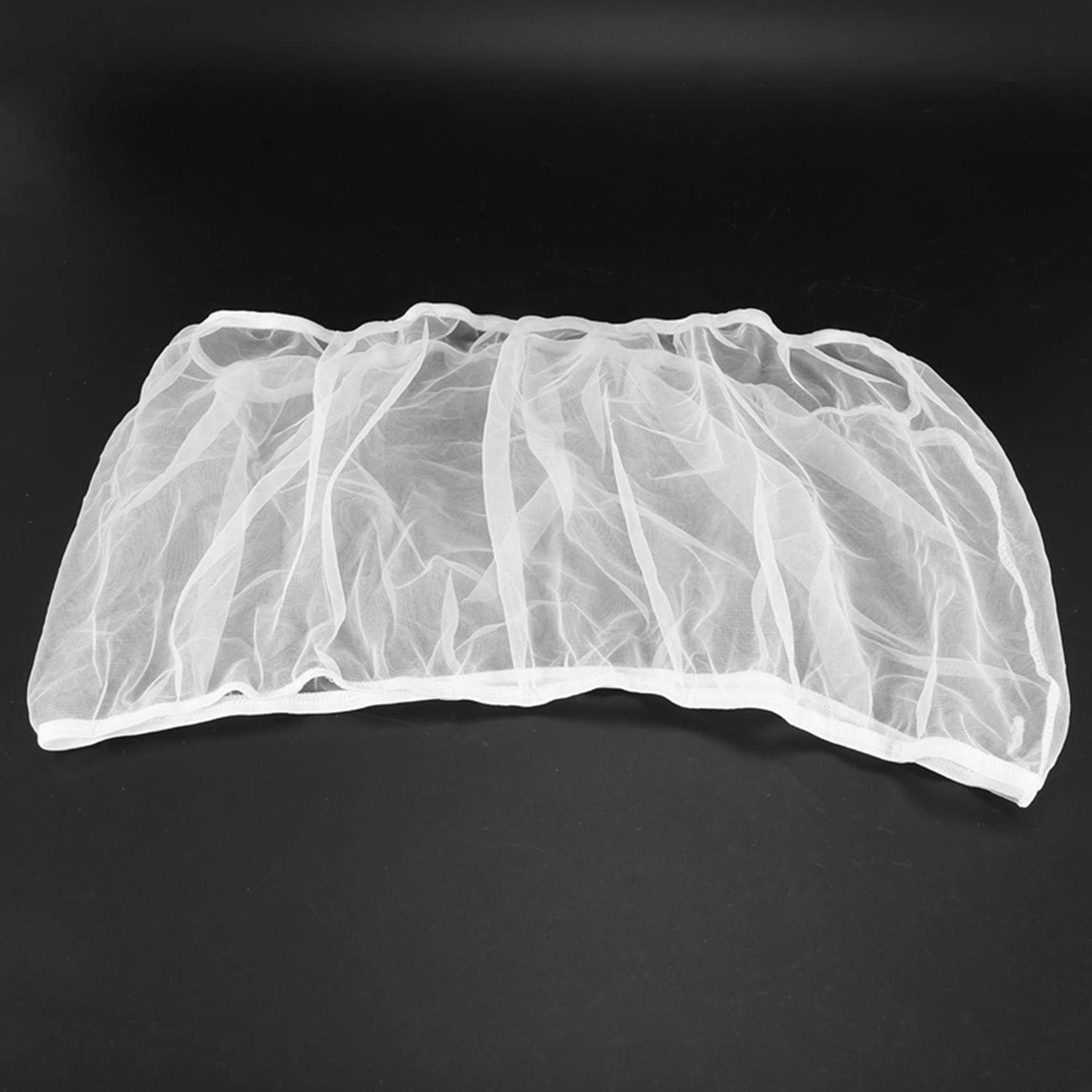 Bloepum 4X Bird Cage Cover Seed Catcher Bird Cage Mesh Net Cover Skirt Guard (White-M)