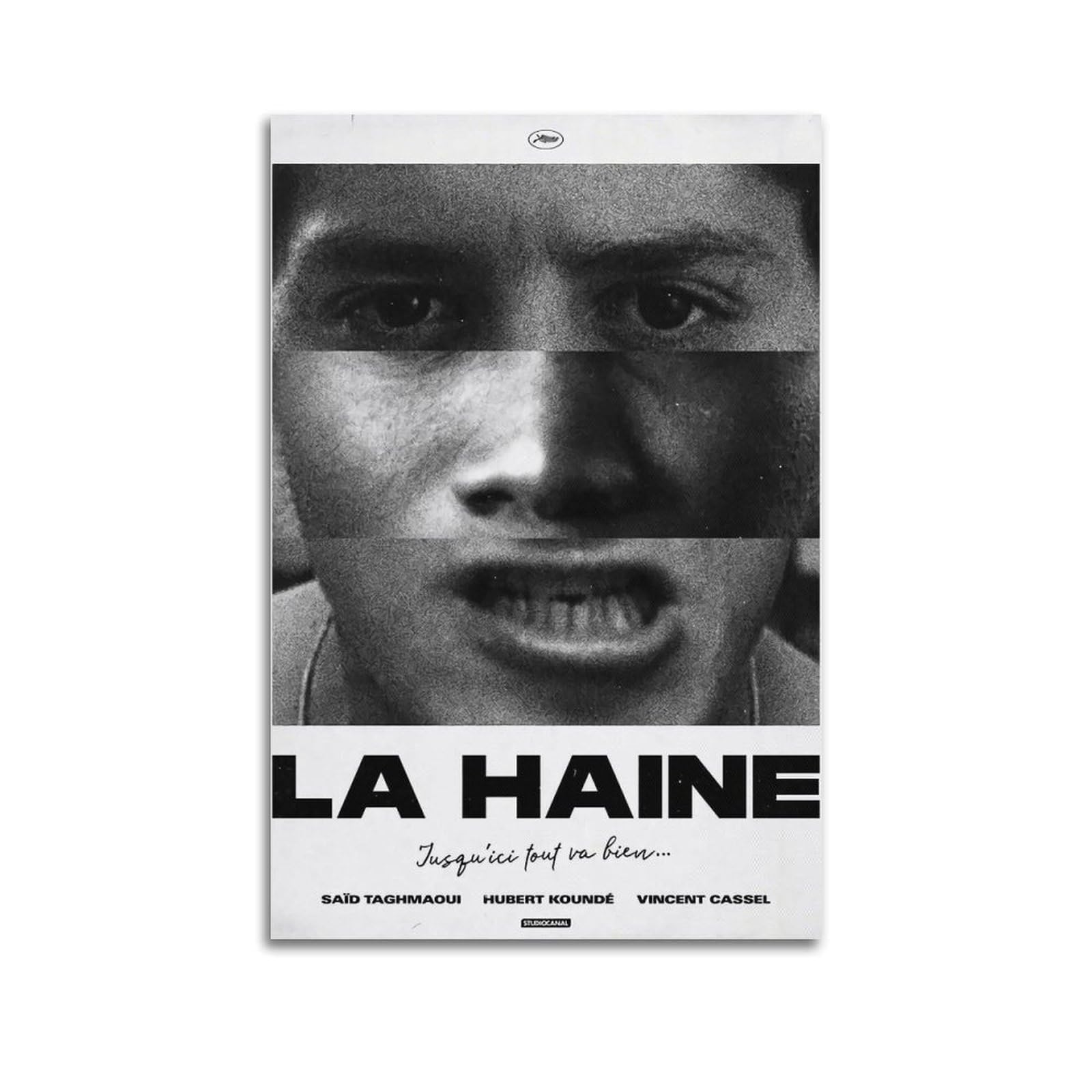 Poster Su Tela La Haine – Stampa Artistica Da Parete 20x30 Cm, Senza Cornice, Per Camere E Soggiorni