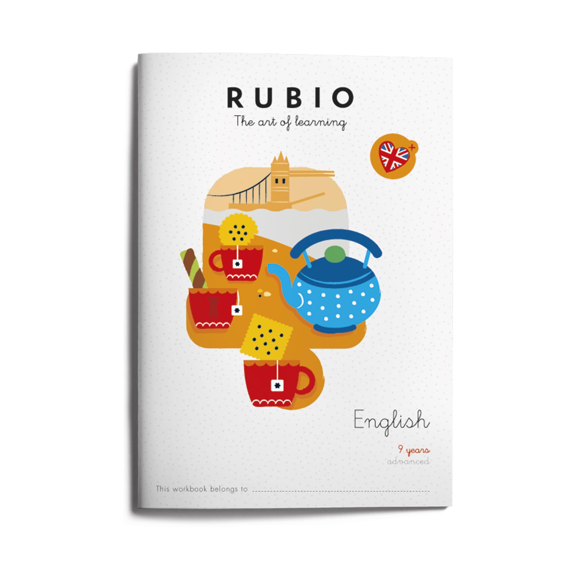 Rubio English 9 years advanced | Cuaderno para aprender y repasar inglés a partir de 9 años: 8