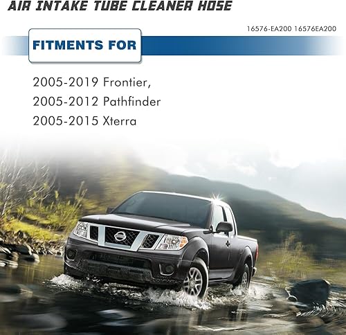 Miniatura 4 de Manguera de admisión de aire Nissan - Compatible con Frontier 2005-2017, Pathfinder 2005-2012, Xterra 2005-2015 - 4.0L - Reemplaza #696-009 -