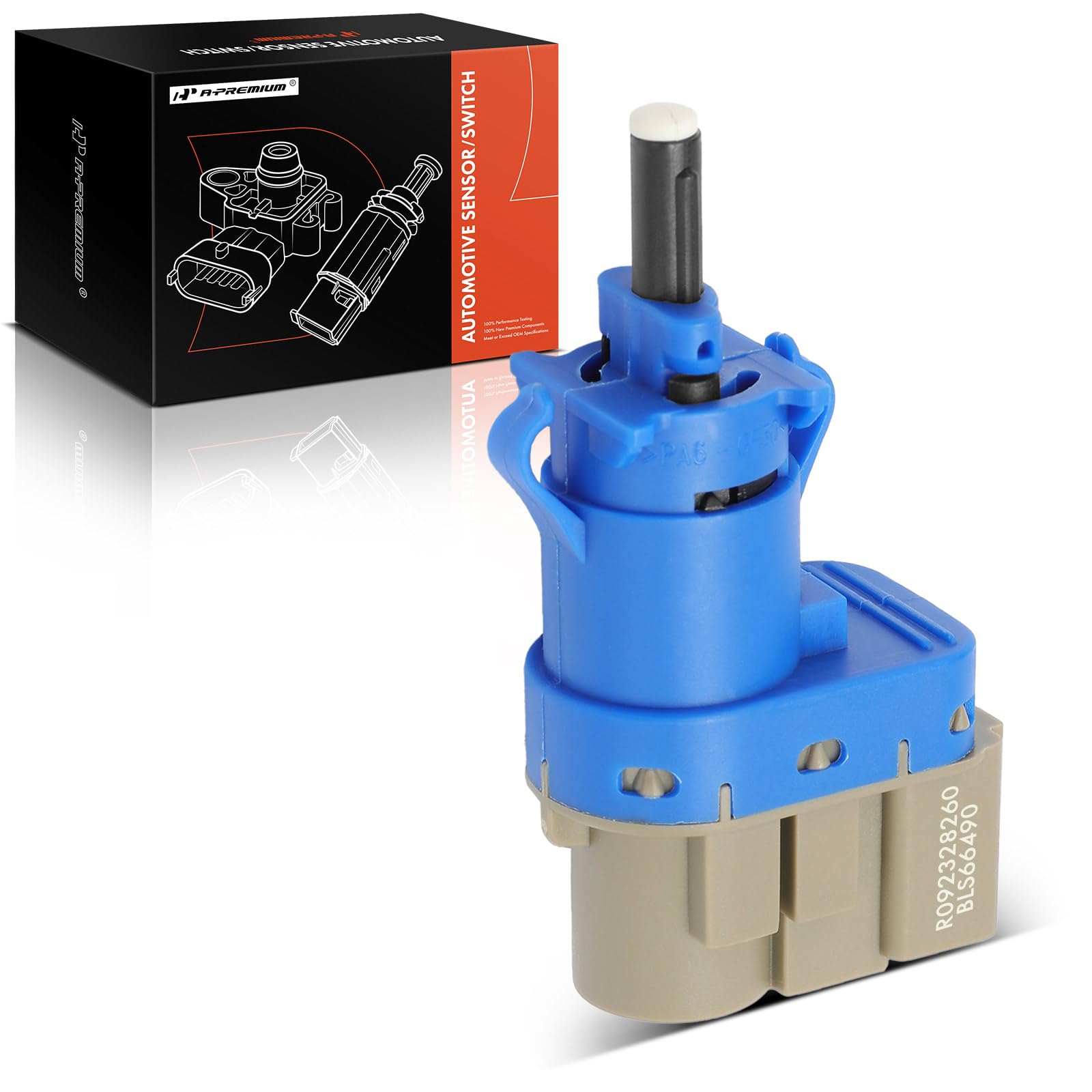 A-PremiumBrake Stop Light Switch Compatible with Mazda 2 3 Sport 5 6 CX-3 CX-5 CX-9 MX-5 Miata 2006-2020 & Scion iA 2016 & Toyota Yaris iA 2019-2020, Yaris iA 2017-2018, 4 Pins - Replace# BN7N66490