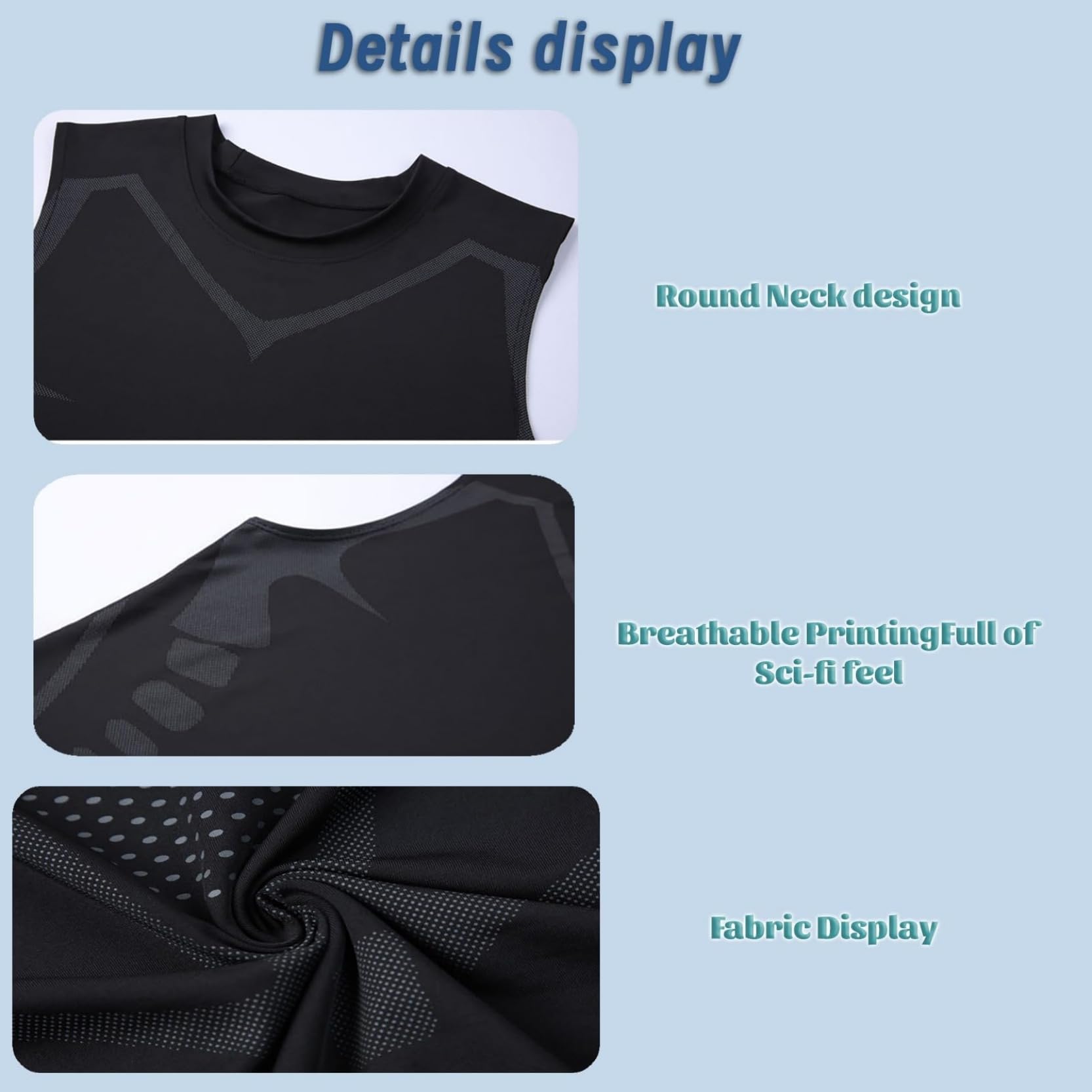Ironfit - Camiseta de compresión para hombre, adelgazante, para entrenamiento, moldeadora iónica, sin mangas, control de abdomen, chaleco moldeador de cuerpo para gimnasio
