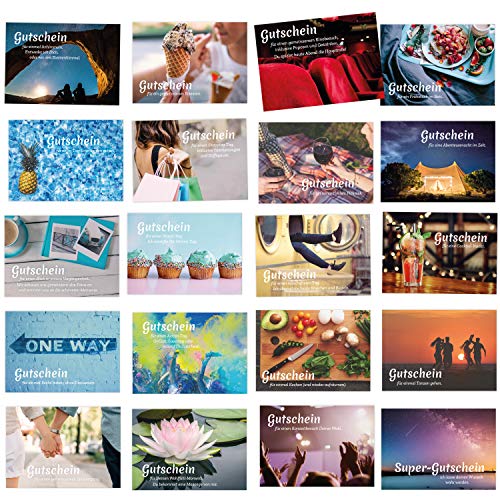 Kipitan 20 Gutscheine für Paare/Partner: Geschenk zu Weihnachten (für...