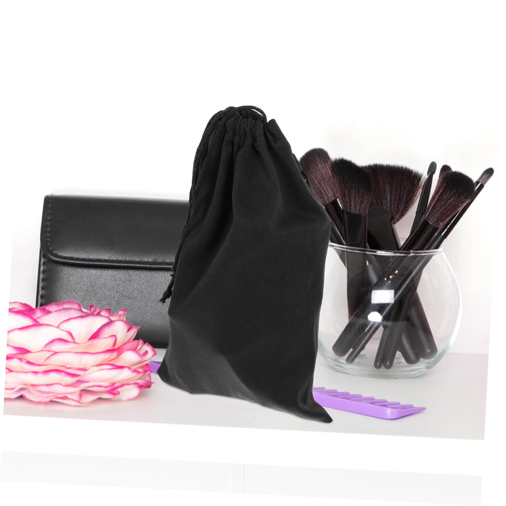 INOOMP Protective Sunglasses Pouch Soft Eyeglasses Bag for Travel Drawstring Storage Case for Portable and Practical Design for Skiing and Outdoor Activities