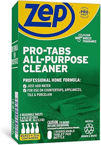 Miniatura 1 de Zep PRO-TABS - Tabletas solubles de limpieza multiusos - 4 tabletas - ZUAPCTAB solo tienes que añadir agua! Respetuoso con el medio ambiente
