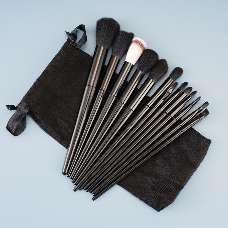 Makeup Brushes Set Contour Brush Foundation Powder Blush Concealer Eyeshadow Face Bronzer Eyeliner Setting Powder Puff Friendship Gifts for Women Christmas Gifts Valentines Day