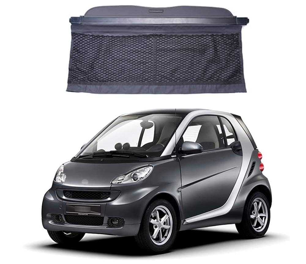 Copertura del carico del Bagagliaio Paralume Oscurante Ripiano per pacchi a Scomparsa Copribagagli Accessori per la Decorazione Interna, per Smart 451 Fortwo, 2015-2020,normal-2015-2020