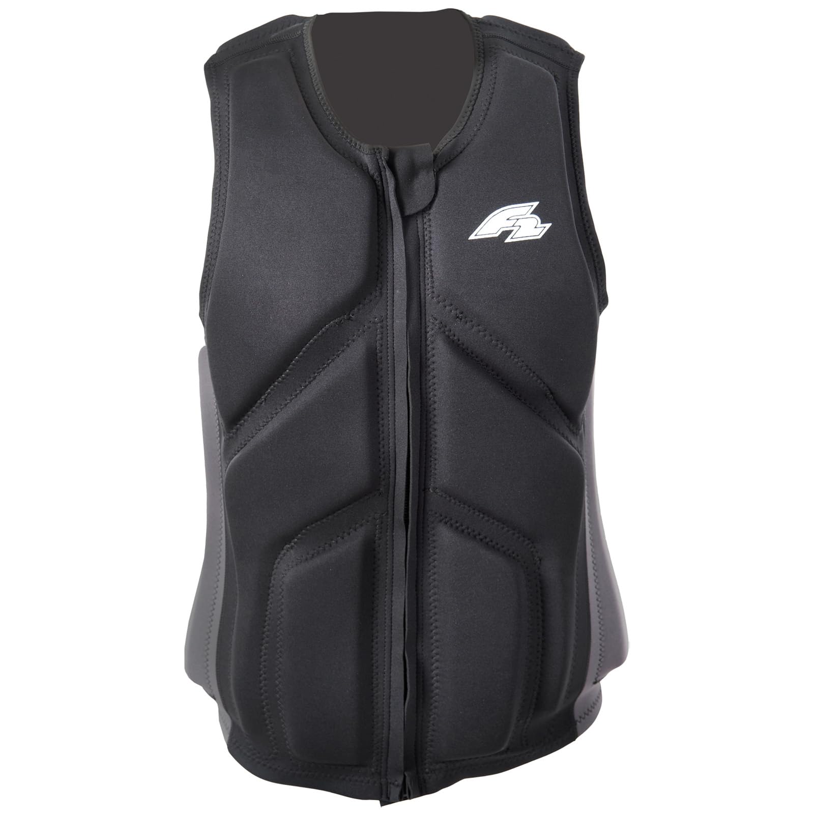 F2 Herren Prallschutz Weste Wake & Sup Weste S-XXL Größe wählbar Schwarz