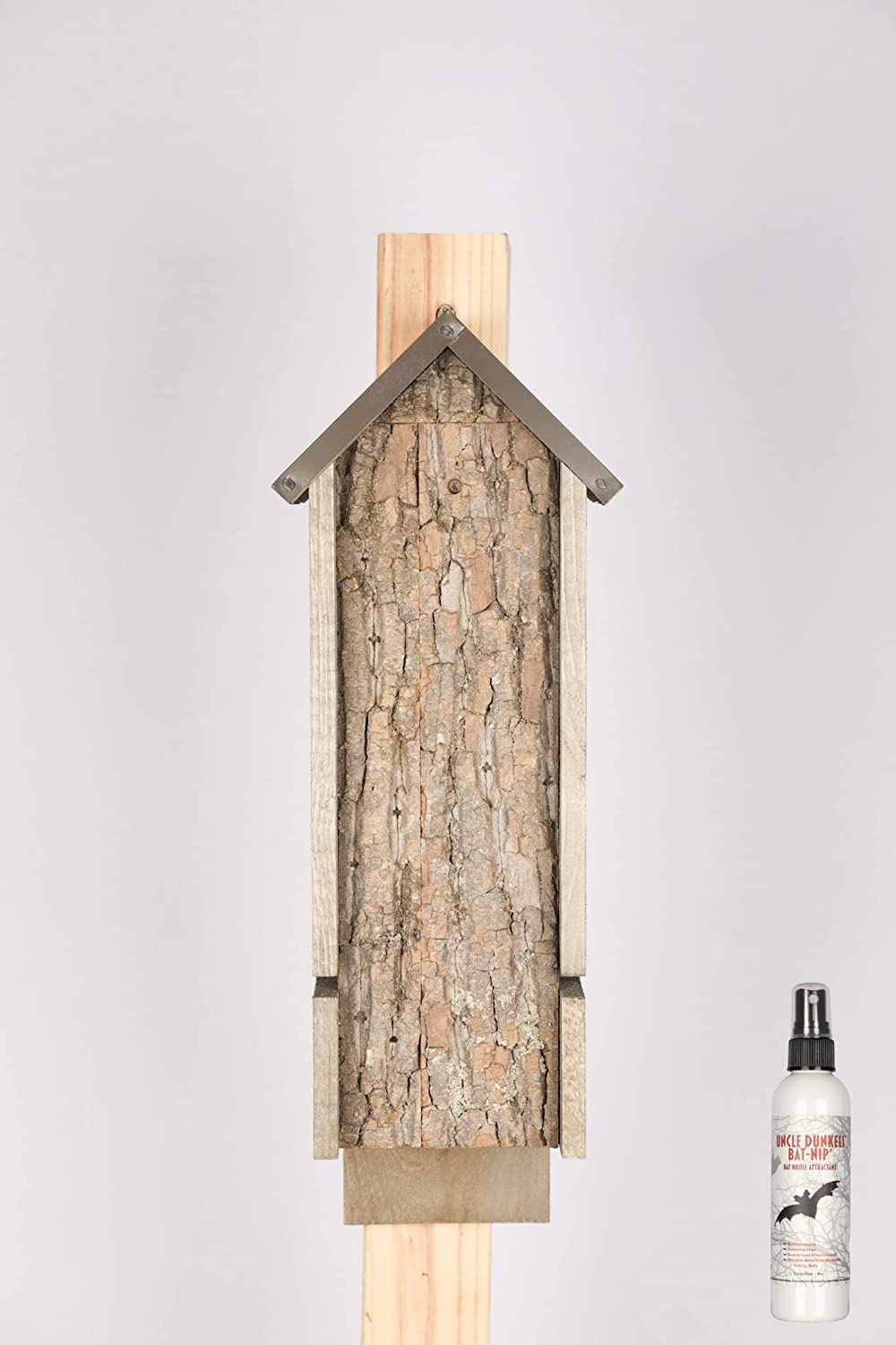 Buy Triple Chamber Bat House; Rustic Backyard Rocket Box Handmade Bat