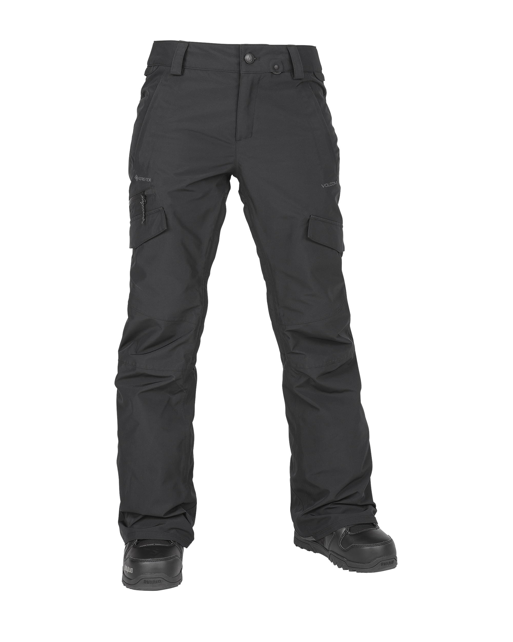 Volcom Women's Aston Gore-Tex Slim Fit Snowboard Pant Black