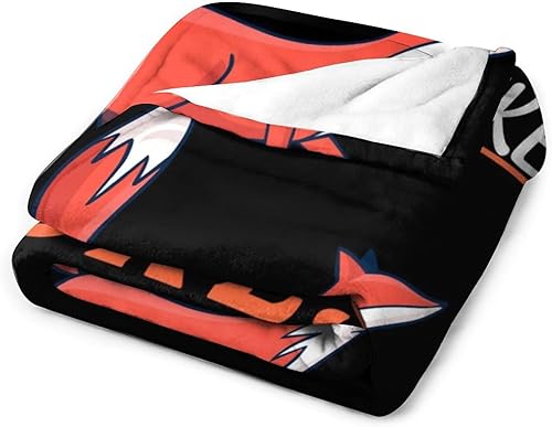 Miniatura 4 de Manta de zorro para regalo, 50 x 60 pulgadas, suave, acogedora y cálida, manta de franela para niñas y niños amantes de los zorros, mantas para