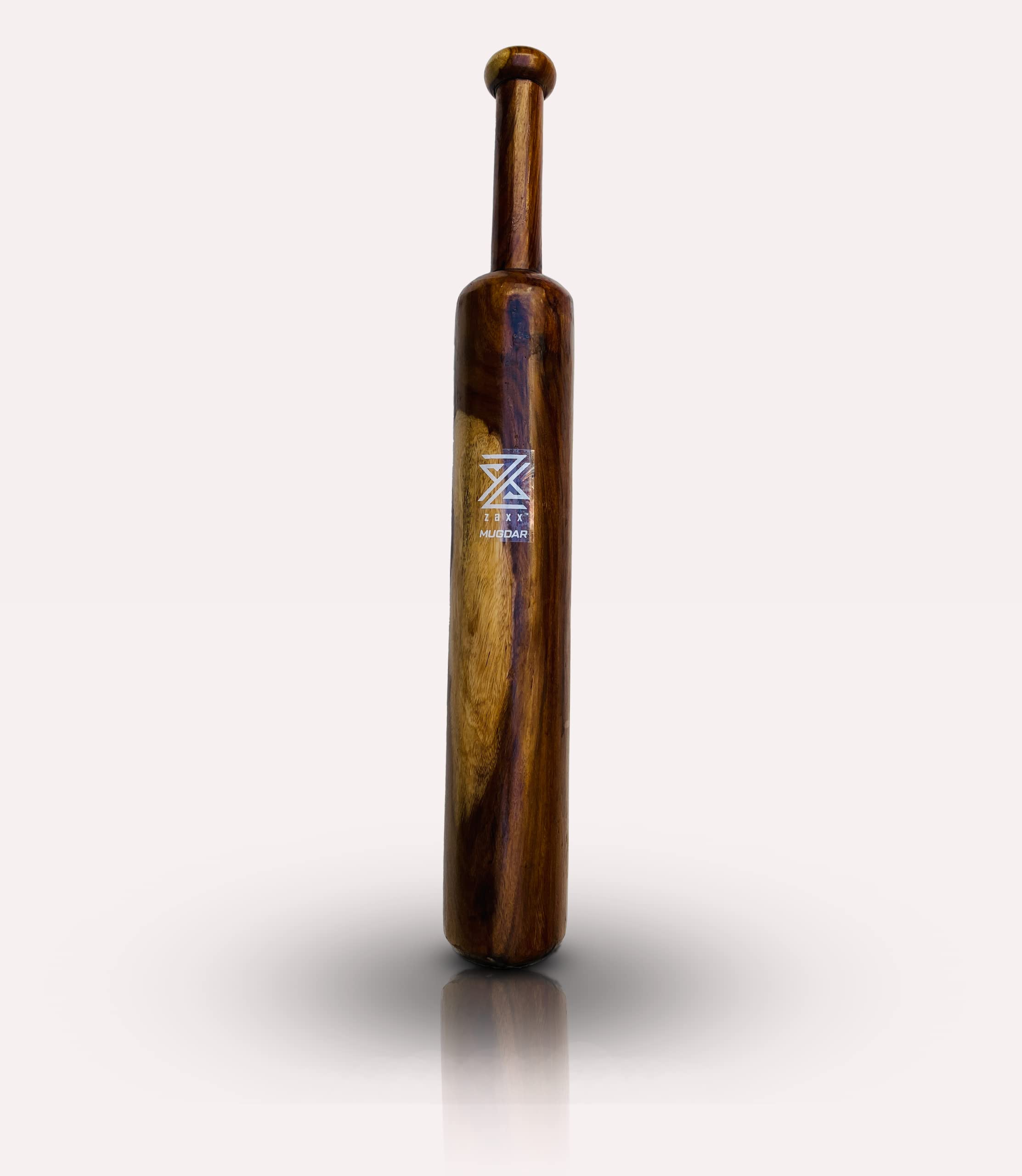 zaxx 5kg Wooden Mugdar (Design) Indian Clubs/Mugdar/Meel/Clubbell/Karla Katai-image-46