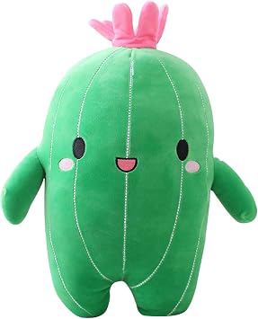 AngelGift Cuddly Big Soft Toys Plant Cactus Doll, Plush Cactus Stuffed Animals Toy Cushion Doll, Cactus Plushie Toys Best Birthday Christmas Fiesta Great Gifts for Children Kids Baby Toys 10" /25cm