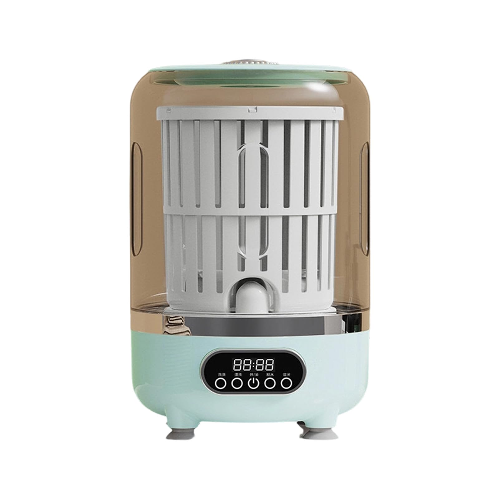 Kalttoy 3L Travel Washer Rechargeable Washer Underwear Cleaner for Underwear Camping Apartment Space Saving Automatic