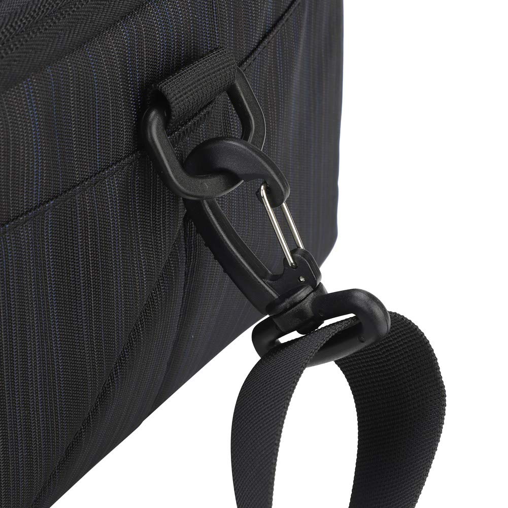 Borsa per obiettivo fotografico Antiurto Traspirante con divisorio rimovibile per gli amanti della fotografia Blu Nero 9,4x13,8x5,9 pollici (Nera)