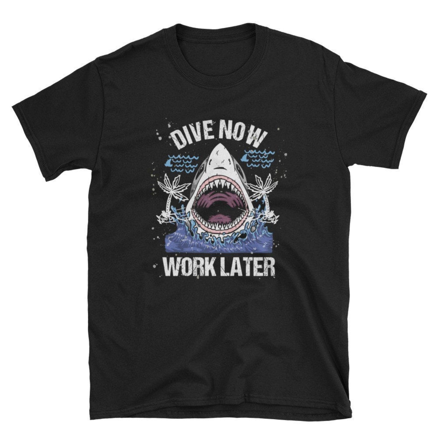 GenericFunny Scuba Diver Dive Now Work Later Freediver Scuba Diving Tee T Shirt Tshirt