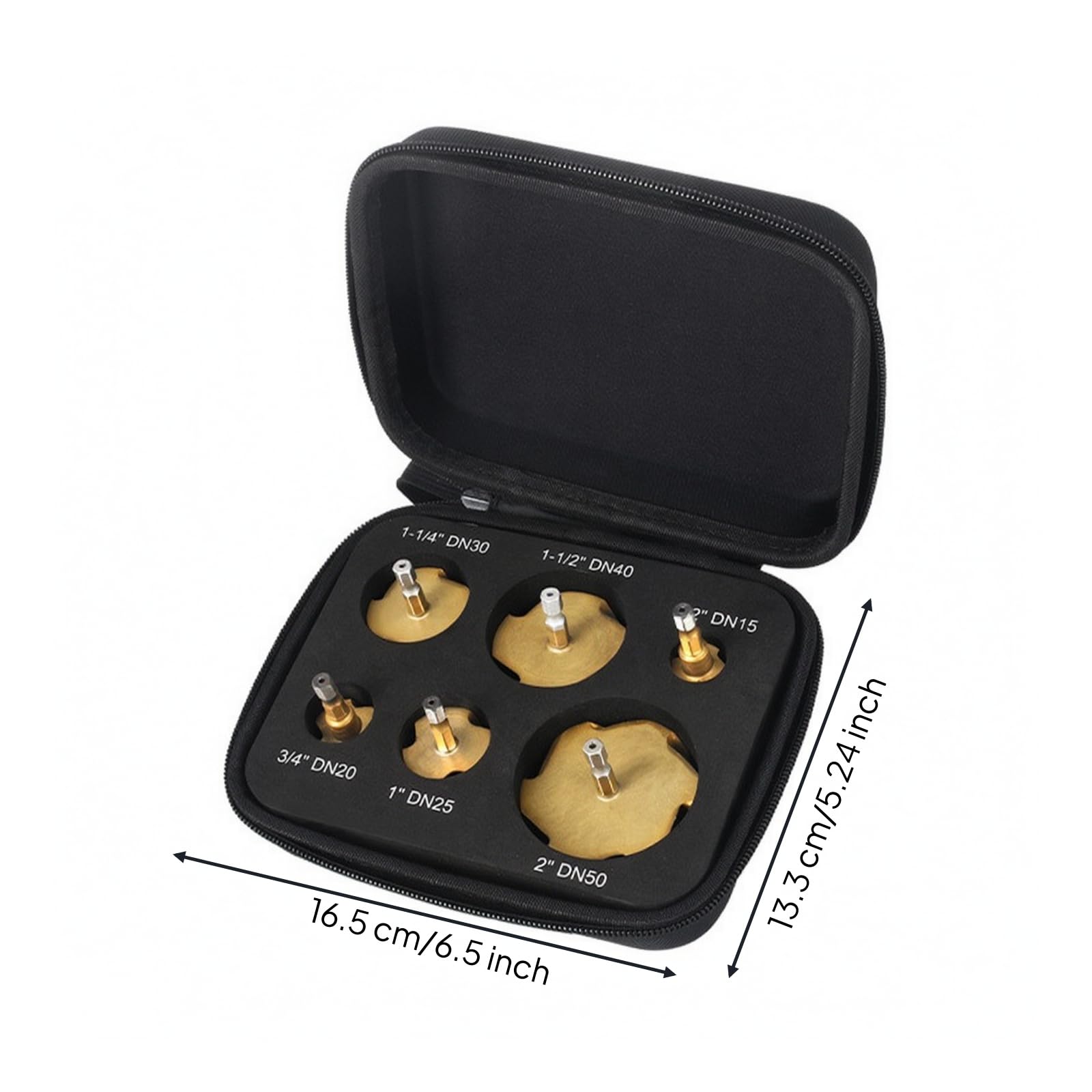 6 Piezas Brocas Broca Escalonada | Precisas, Juego Brocas Escalonadas con Estuche, para Fontanería