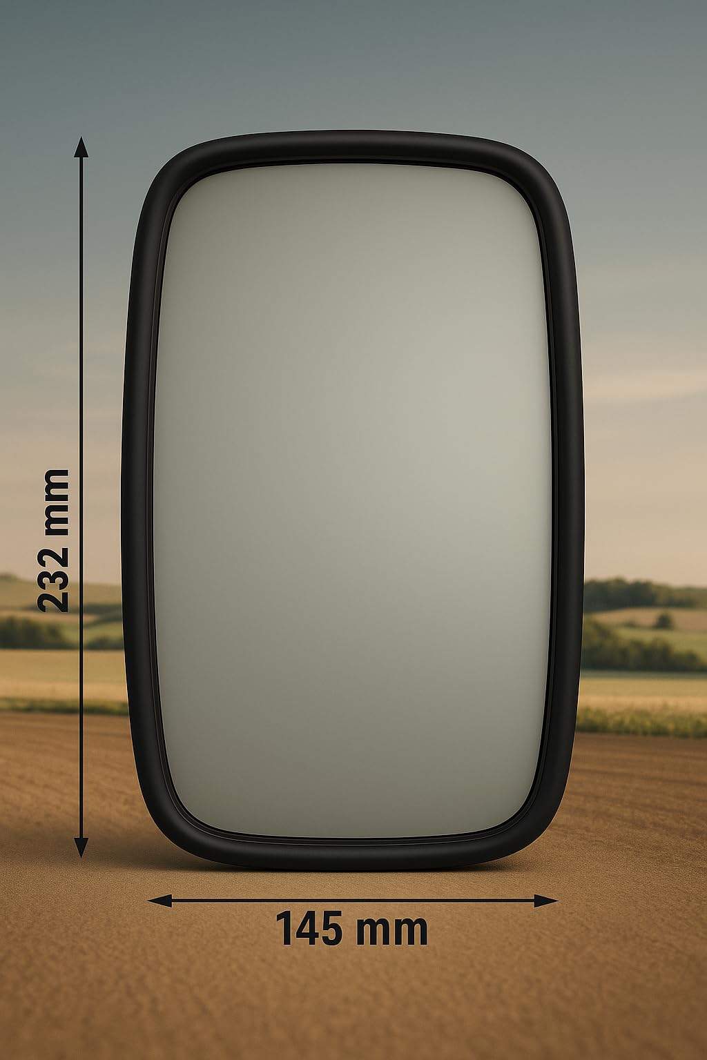 2x Außenspiegel Set Für LKW & Bus - 250x160mm Mit Spiegelarmen ø18mm