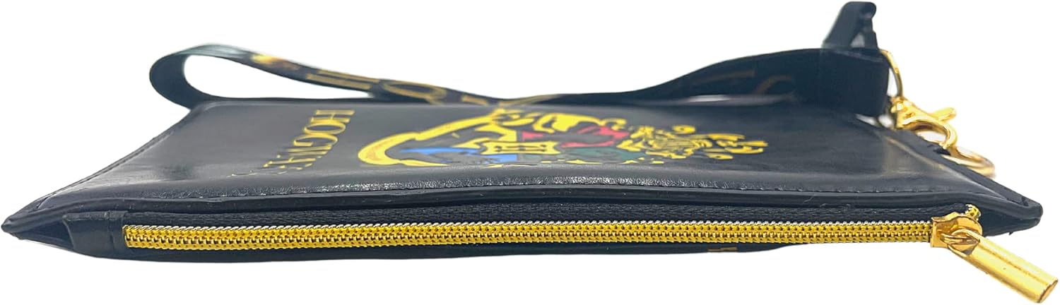 Harry Potter Hogwarts Lanyard with Passport Holder, Clear ID Card Slot, Coin Zipper Pouch and Detachable Neck Strap, Summer Vacation 2022 Travel Accessories, 7 inches