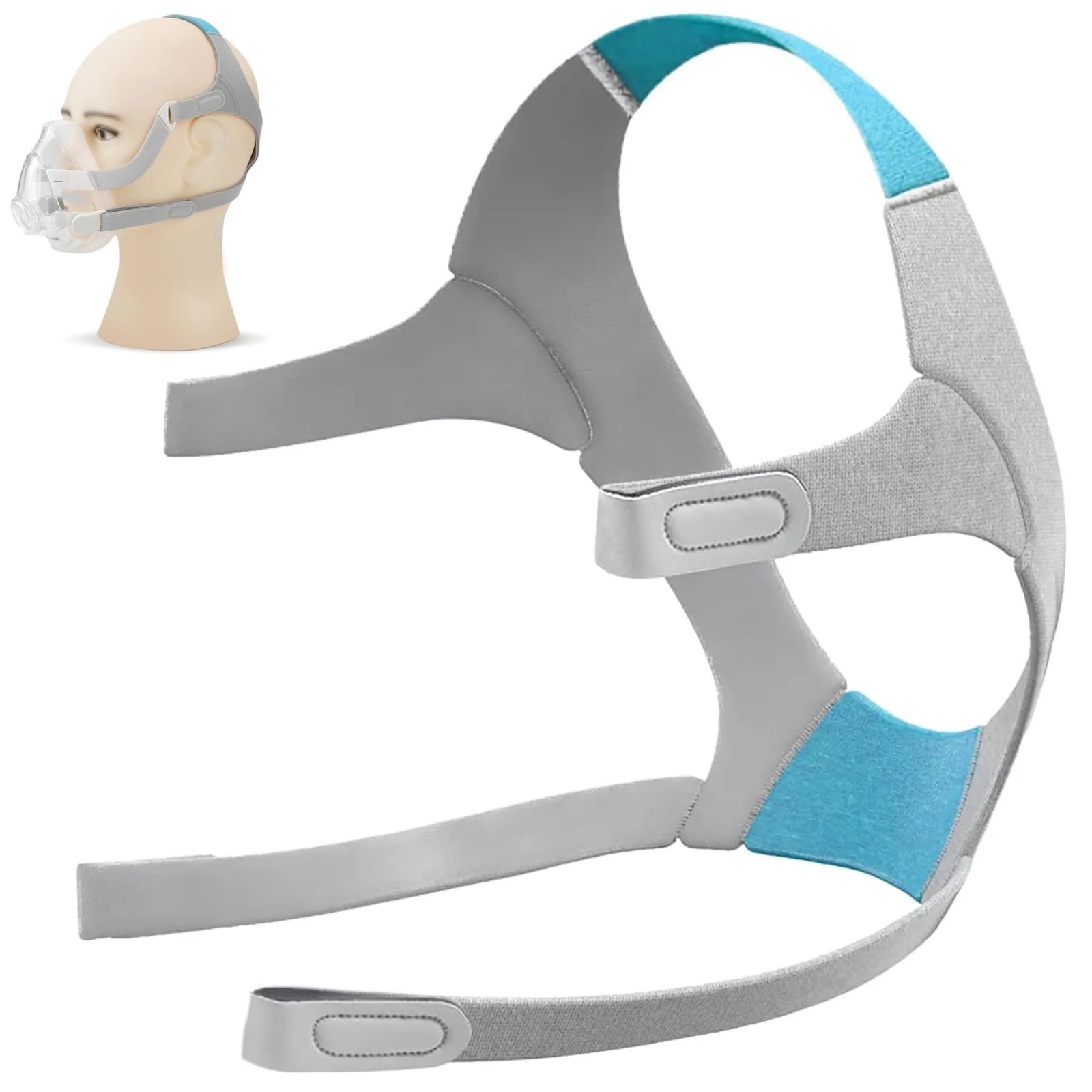 Sponsored Ad – Replacement Headgear Strap for Airfit F20/ N20 AirTouch F20 Comfortable CPAP Headgear Strap Adjustable Home Headband(Without Mask For AirFit F20)