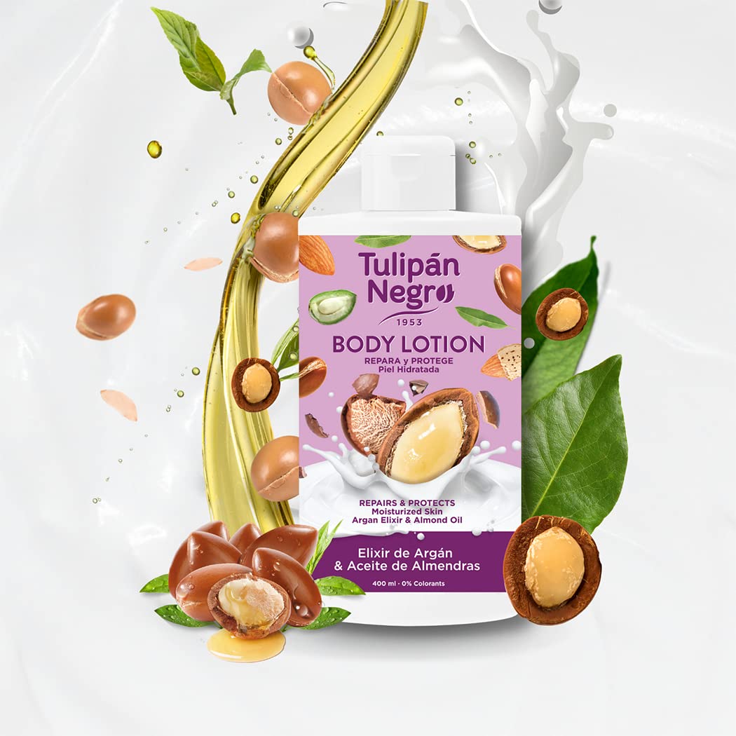 Tulipán Negro BODY LOTION ELIXIR ARGAN OLEJ Migdałowy
