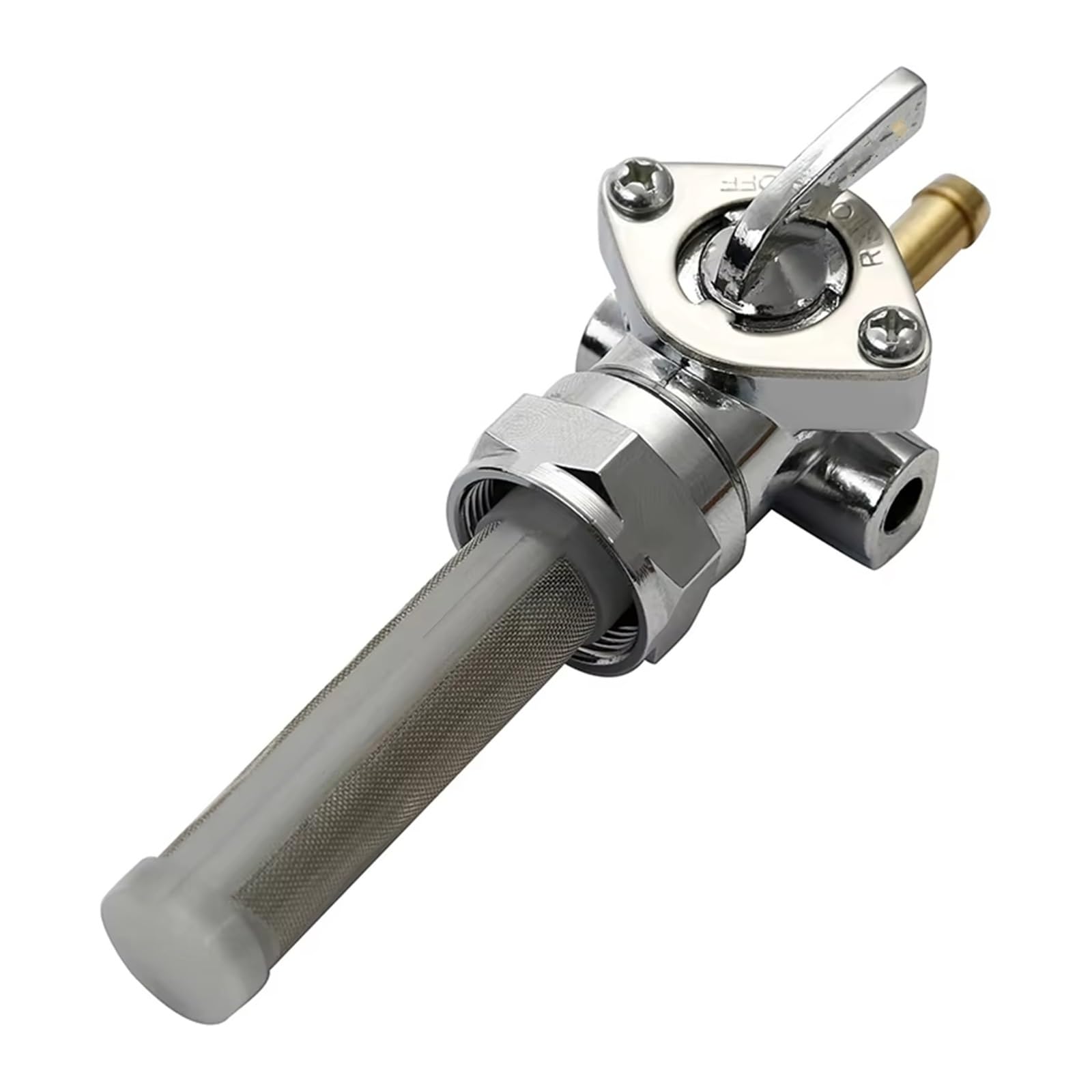 Rubinetto Carburante Per Sportster Per Big Per Twin Per Custom 75-Up Motocicletta Rubinetto Carburante Filettatura 22mm Serbatoio Benzina Rubinetto Di Benzina