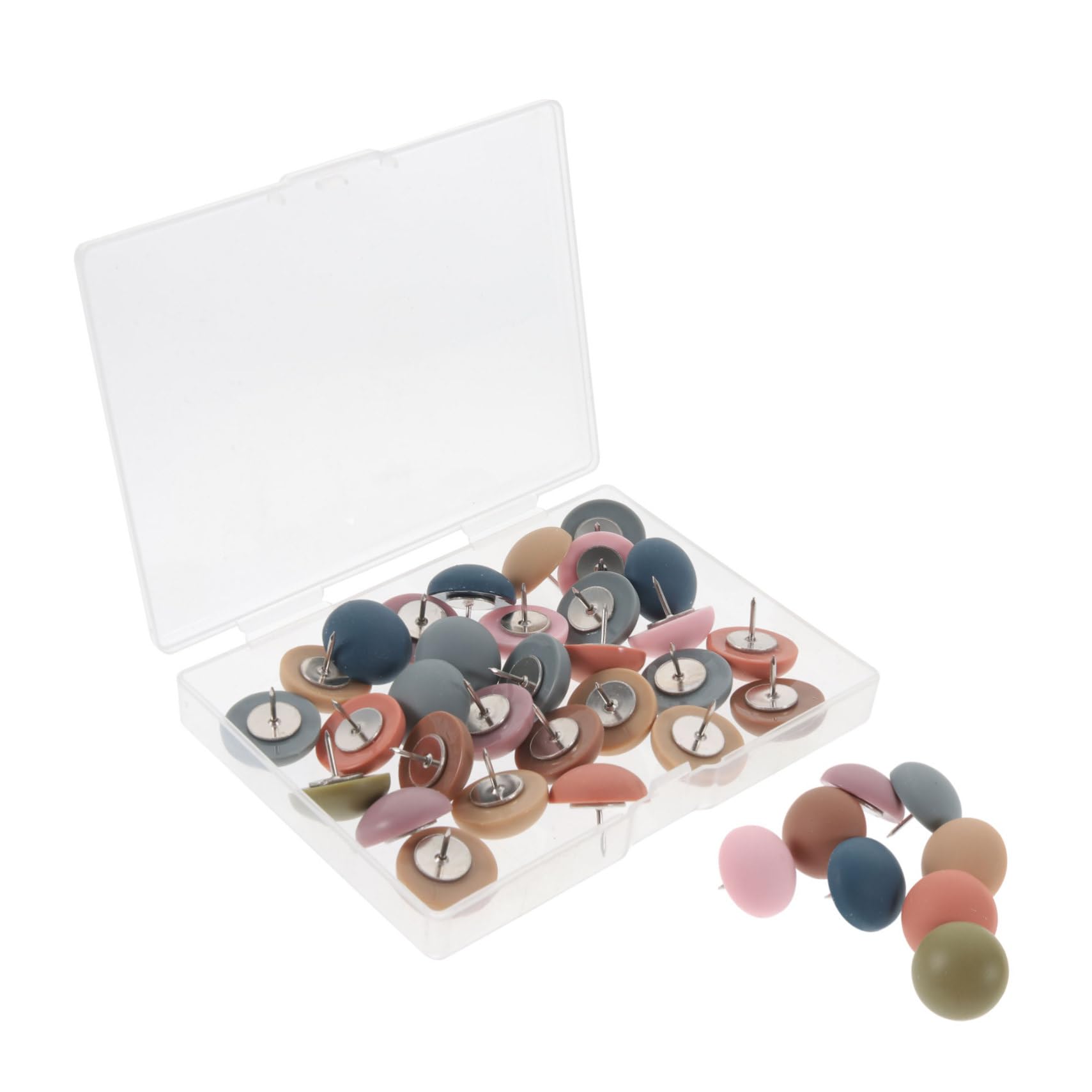 Lurrose 90stücke Dekorative Resin-pinnnadeln Halbrunde Push Für Pinnwände Und Fotowände Vielseitige Korkbrett-heftzwecken Bunten Designs Für Büro Und Zuhause