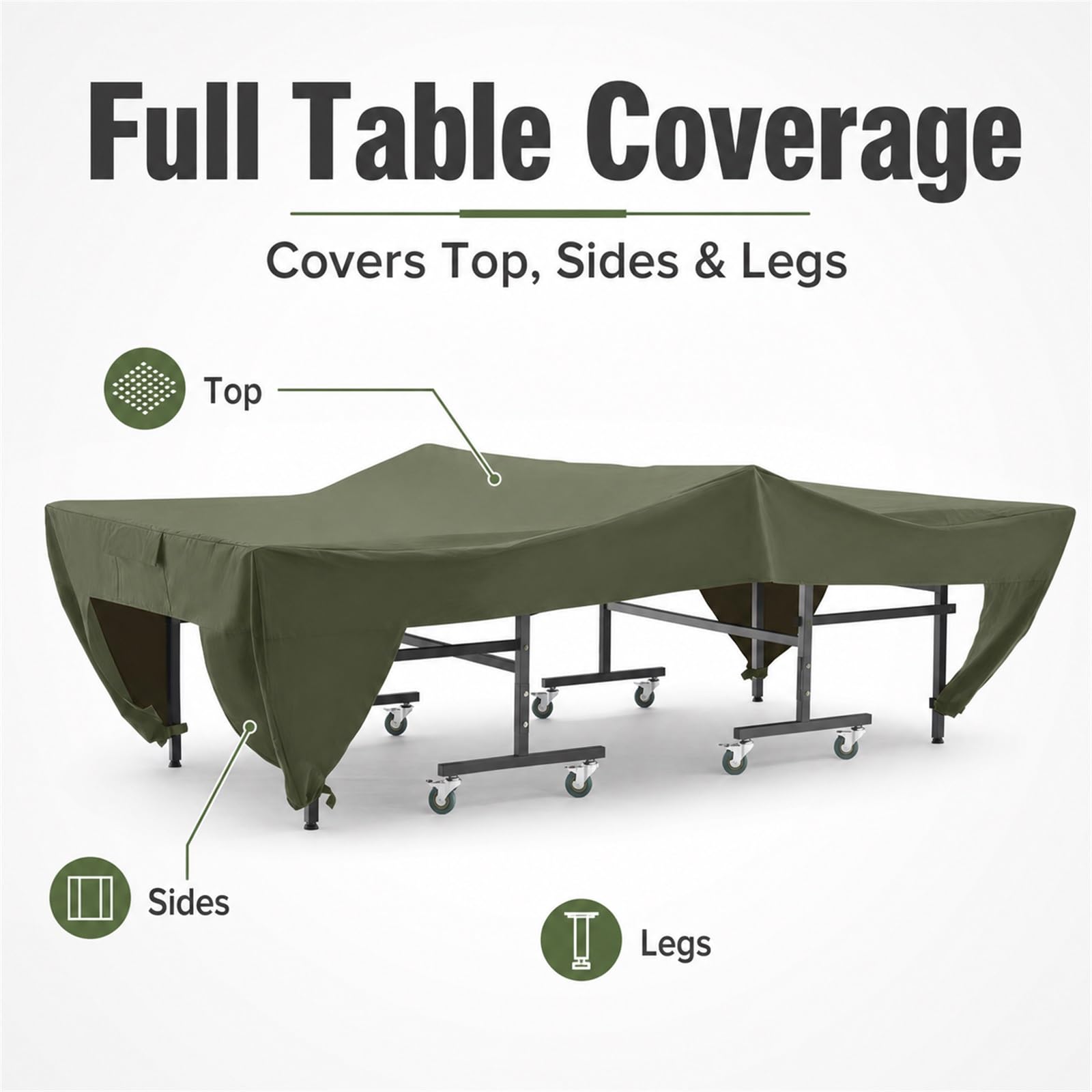 Copertura per Tavolo da Ping Pong,Copertura Protettiva Tavolo Ping Pong,Copertura Tavolo Ping Pong Anti UV,Copertura Tavolo Ping Pong Impermeabile,per Tavoli Piatti,Esterno E Interno