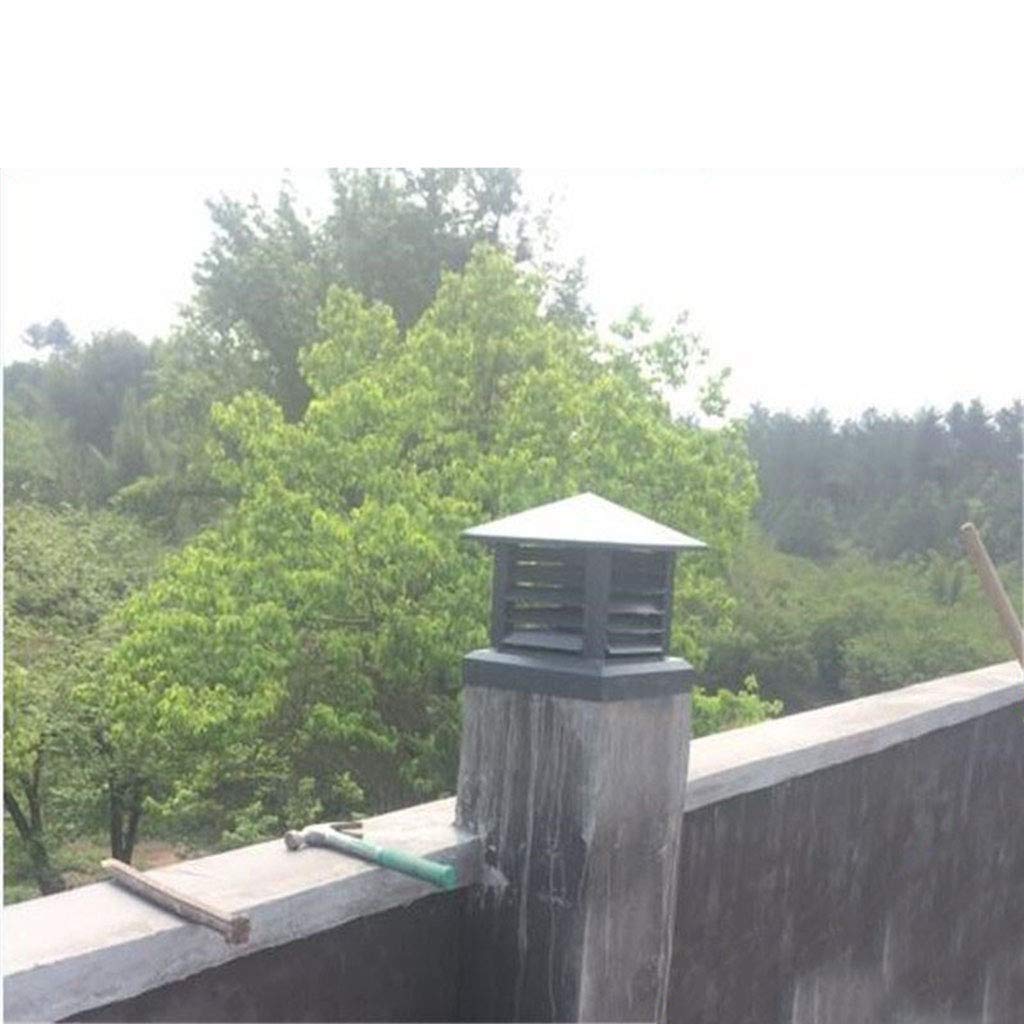 Villa Tapa para Chimenea, Tapa de ventilación, Tubo de aleación de Aluminio, Tapa Protectora para Lluvia, Tapa Protectora, Tapa para Techo, Tapa de ventilación, Capota para Lluvia, A, 60x60c