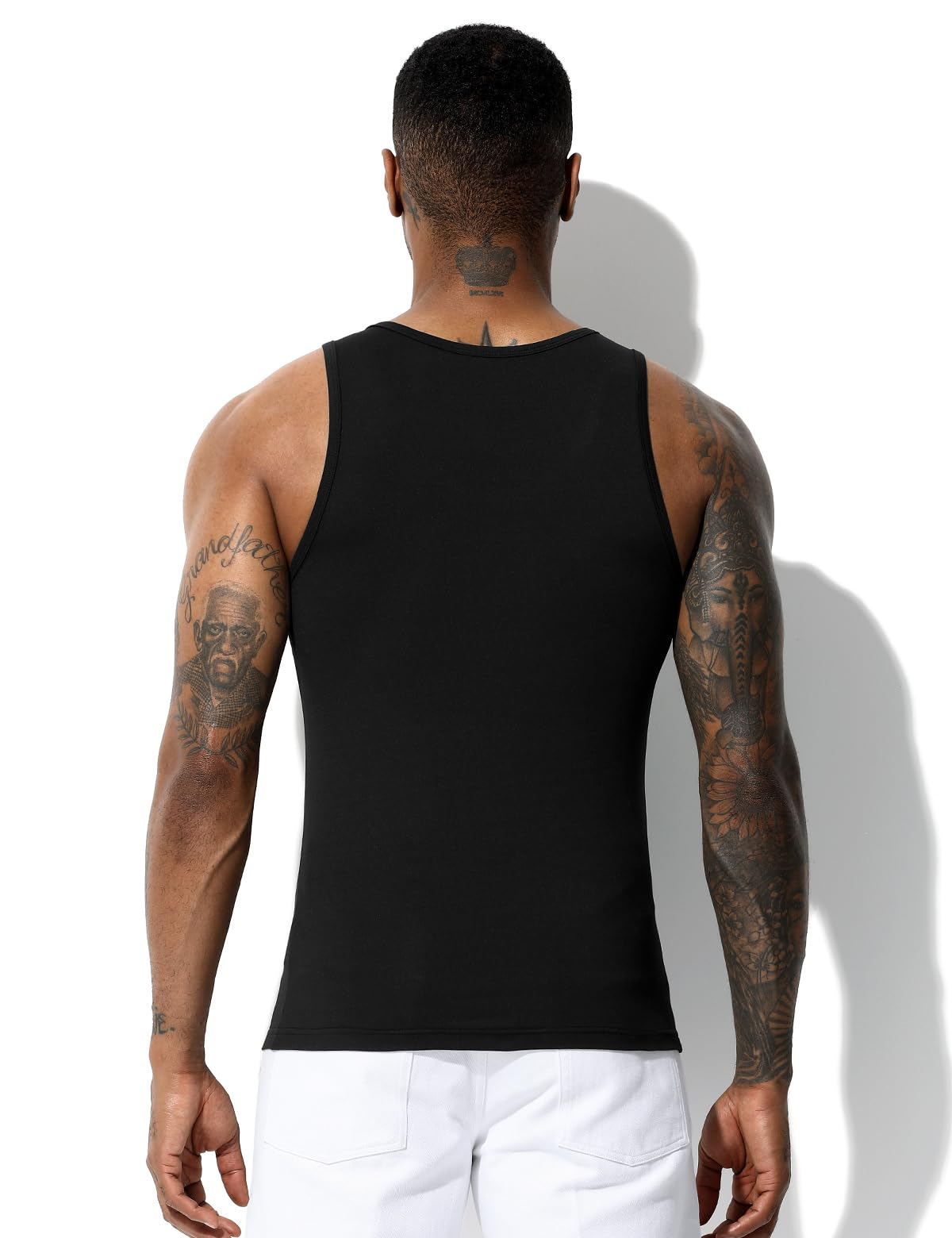 Casey Kevin Débardeur Homme Lot de 4 sans Manches Sport Musculation Respirant