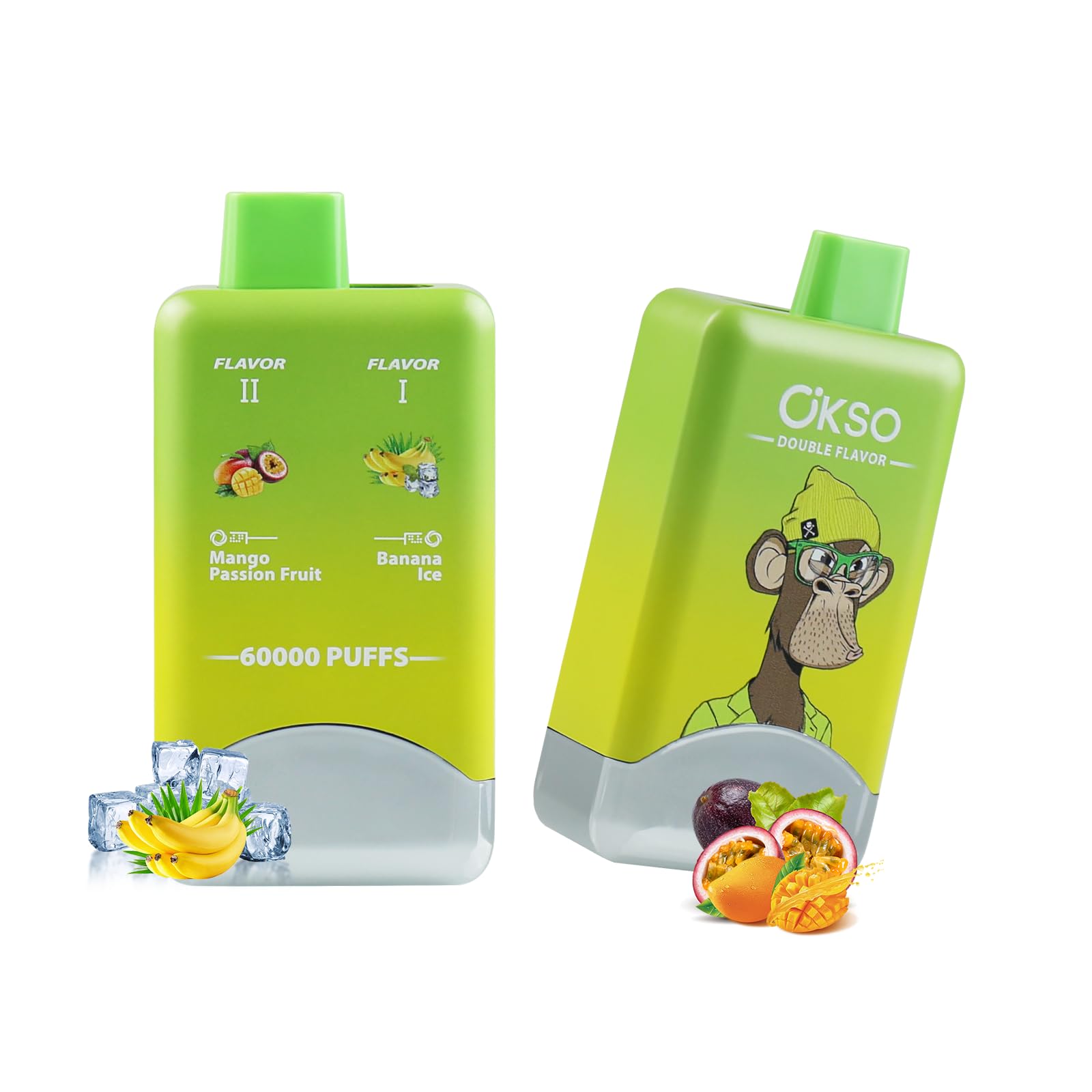 Amazon | 【ダブルフレーバー】OKSO 電子タバコ 使い捨て 60000回吸引