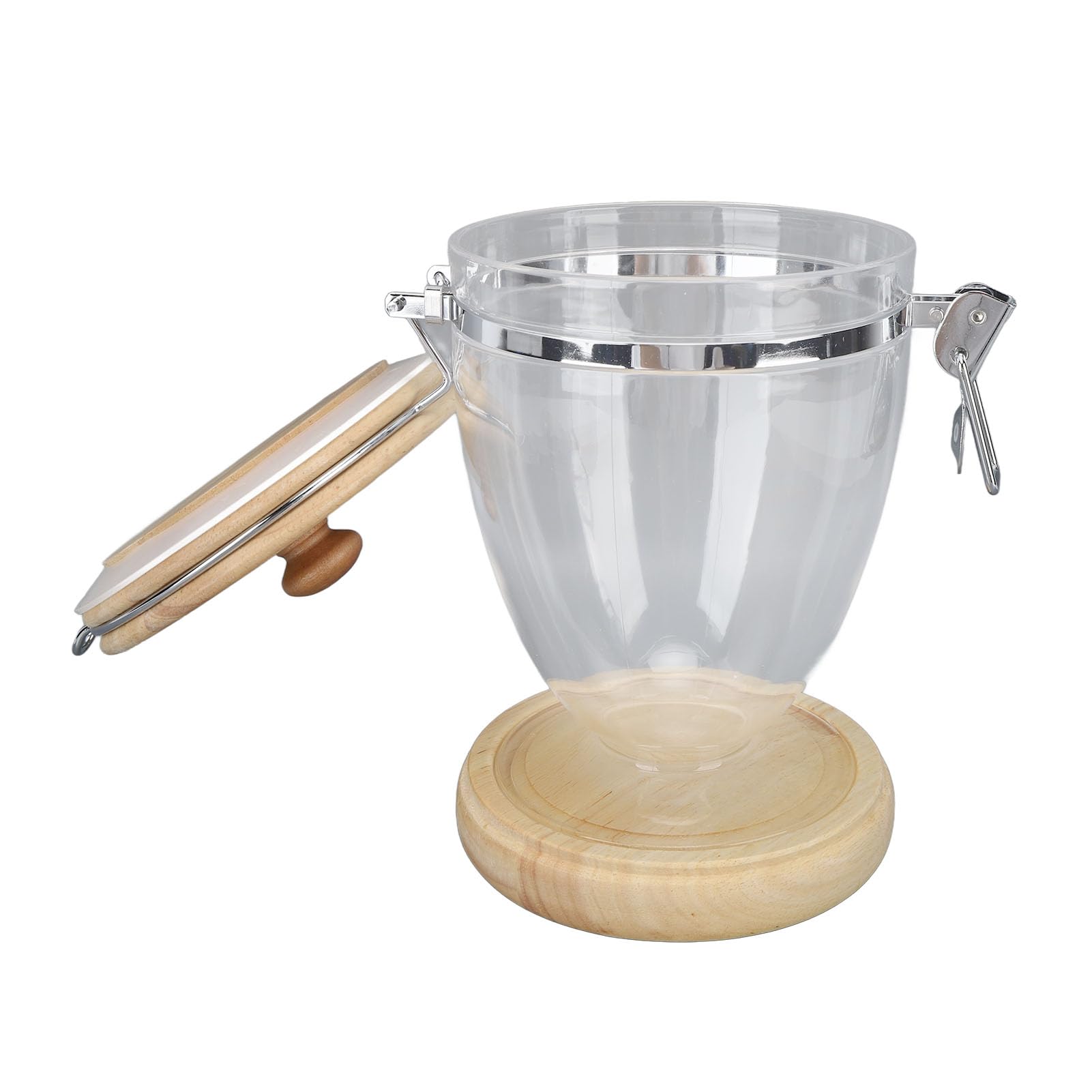 Behälter für Kaffeebohnen, Behälter für lose Blätter, Tee, Kaffee, Zucker, Nüsse, durchsichtiges Vorratsglas für Lebensmittel mit luftdichtem Deckel (M)